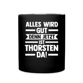 Thorsten - Tasse einfarbig - Schwarz - Vorne