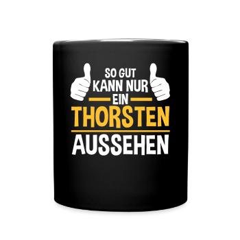 Thorsten - Tasse einfarbig - Schwarz - Vorne