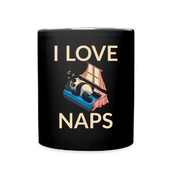 Panda Geschenke Panda Liebhaber - Tasse einfarbig - Schwarz - Vorne