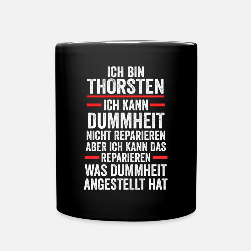 Thorsten - Tasse einfarbig - Schwarz