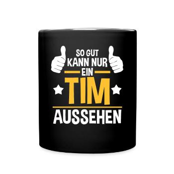 Tim - Tasse einfarbig - Schwarz - Vorne