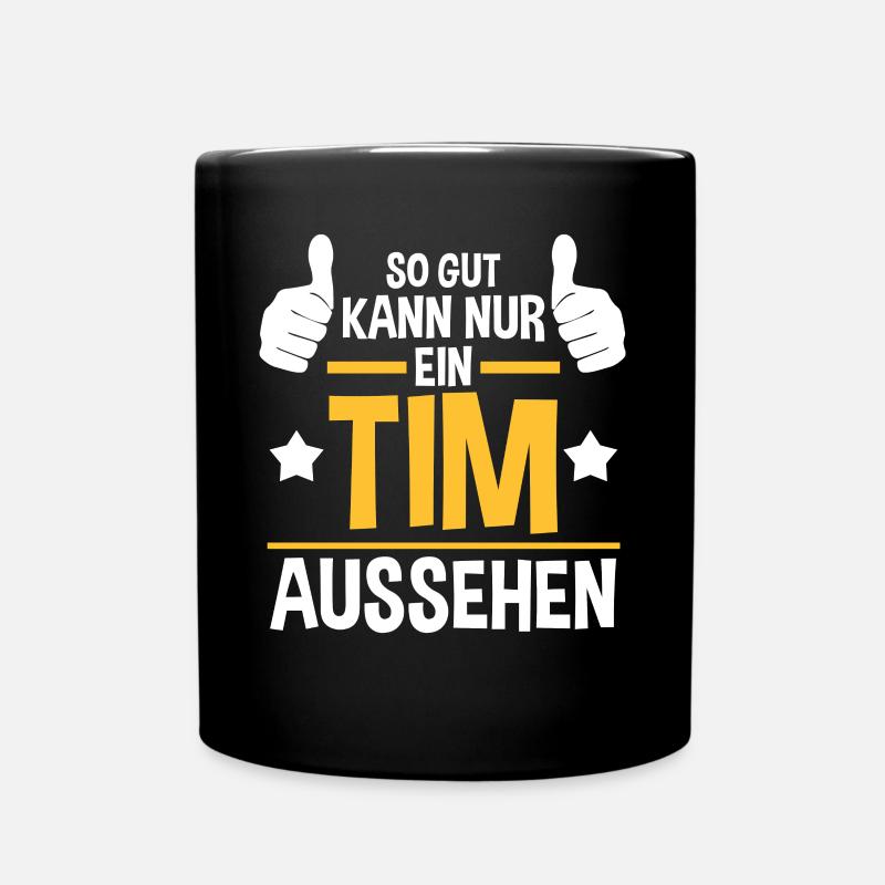 Tim - Tasse einfarbig - Schwarz