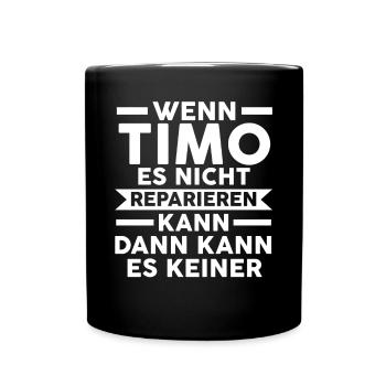 Timo - Tasse einfarbig - Schwarz - Vorne