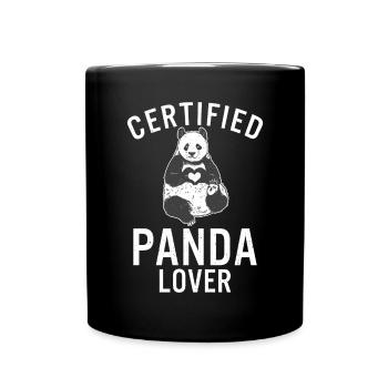Panda Gifts Panda Lover - Full Colour Mug - black - Front