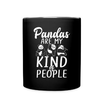 Panda Cadeaux Panda Lover - Mug uni - noir - Devant
