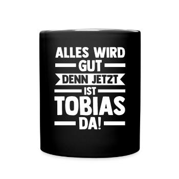 Tobias - Tasse einfarbig - Schwarz - Vorne