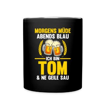 Tom - Tasse einfarbig - Schwarz - Vorne