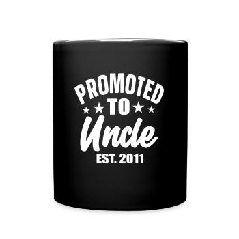 Promoted To Uncle est 2011 - Tasse einfarbig - Schwarz - Vorne
