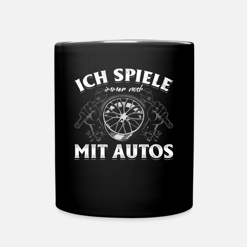 Ich spiele immer noch mit Autos - PS Liebhaber - Tasse einfarbig - Schwarz