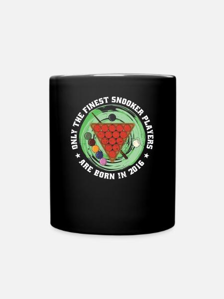 Snooker player Snooker vintage 2016 birthday - Full Colour Mug - black
