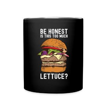 Hamburger - Tasse einfarbig - Schwarz - Vorne