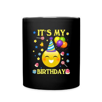 Funny Tee It’s My Birthday Shirt Cadeau Femmes Hommes Bo - Mug uni - noir - Devant