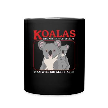 Koala Koalas Koala Bear Koala Bear Cadeau - Mug uni - noir - Devant