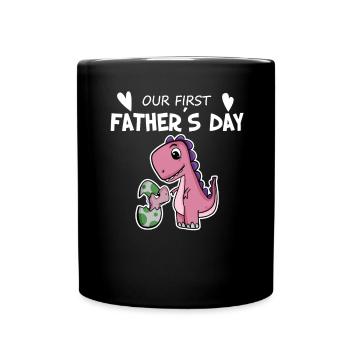 Cadeau de fête des pères - Père Fille - Mug uni - noir - Devant