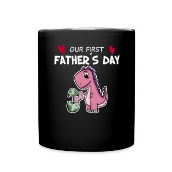 Fête des Pères - Premier cadeau de la fête des Pères - Mug uni - noir - Devant