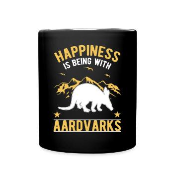Aardvark Luck Aardvark - Full Colour Mug - black - Front