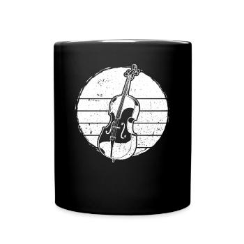 Cello Cellospieler Cellist - Tasse einfarbig - Schwarz - Vorne