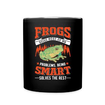 Grenouille cadeau Rainette - Mug uni - noir - Devant