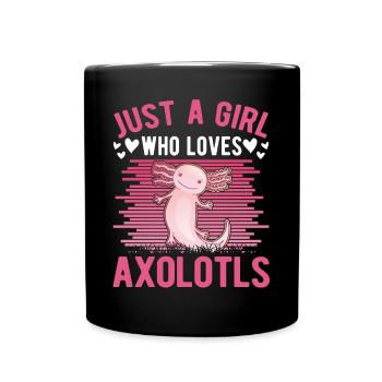 Axolotl Girl Tailed Amphibian - Mug uni - noir - Devant