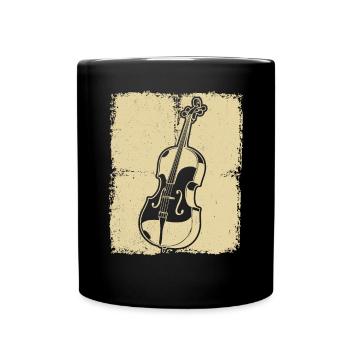 Cello cello player cellist - Full Colour Mug - black - Front