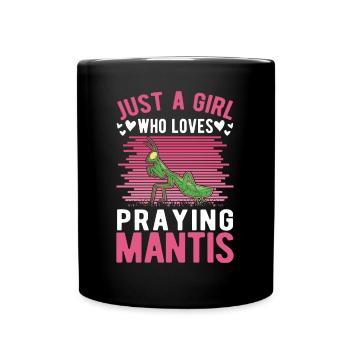 Praying mantis Girl Mantis Mantis - Full Colour Mug - black - Front