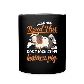 Guinea Pig Gift Guinea Pig - Full Colour Mug - black - Front