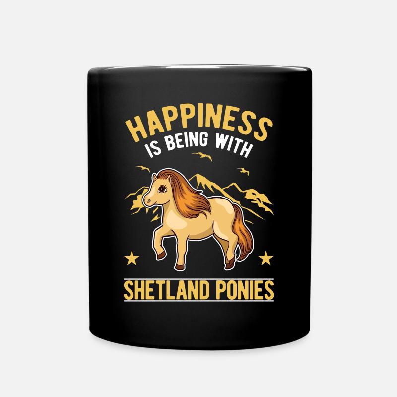 Poney Shetland Lucky Poney Shetland Shetty - Mug uni - noir