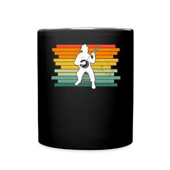 Banjo Banjo player Banjoist - Full Colour Mug - black - Front