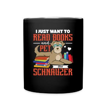 Zwergschnauzer - Tasse einfarbig - Schwarz - Vorne