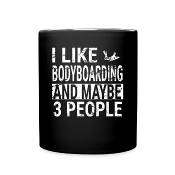 Bodyboard Sports nautiques Bodyboard Surfers - Mug uni - noir - Devant