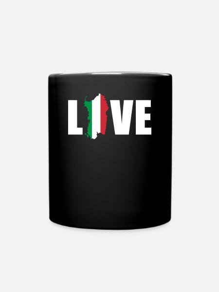 Sardaigne Carte Vacances Italienne Ile Cadeau - Mug uni - noir