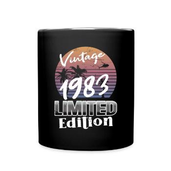 40. Geburtstag Jahrgang 1983 Vintage 1983 - Tasse einfarbig - Schwarz - Vorne