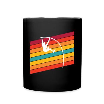 Retro Pole Vault For Pole Vault Athletes - Full Colour Mug - black - Front
