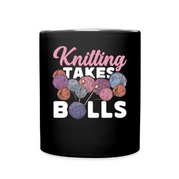 Tricoter Tricoter Tricoter Prend - Mug uni - noir - Devant