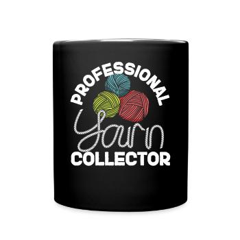 Knitting Knitter Professional Yarn - Tasse einfarbig - Schwarz - Vorne