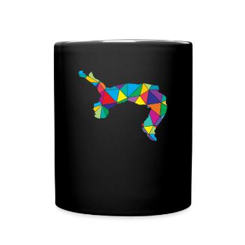Freerunner Polygon Backflip - Mug uni - noir - Devant