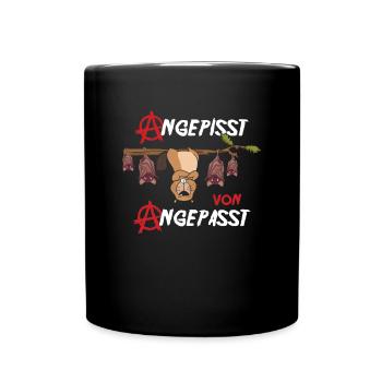 Angepisst von Angepasst Rebell Be Different Otter - Tasse einfarbig - Schwarz - Vorne