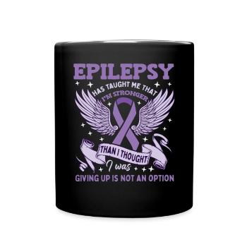 Epilepsy Warrior - Full Colour Mug - black - Front