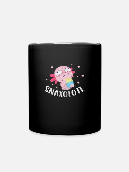 Axolotl Wassertier Wasser Geschenk - Tasse einfarbig - Schwarz