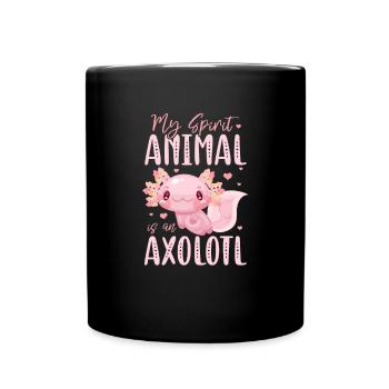 Axolotl - Mug uni - noir - Devant