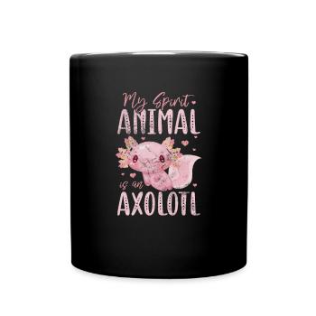 Axolotl Cadeau d’eau pour animaux aquatiques - Mug uni - noir - Devant