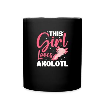 Axolotl - Mug uni - noir - Devant