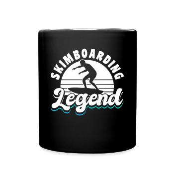 Skimboarding Legend Shirt Gift - Full Colour Mug - black - Front