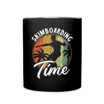 Skimboarding Time Shirt Gift - Full Colour Mug - black - Front