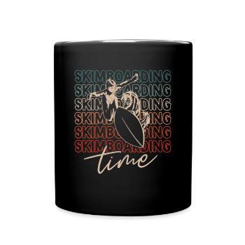 Skimboarding Time Shirt Gift - Full Colour Mug - black - Front