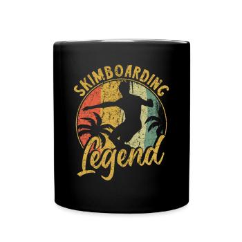 Skimboarding Legend Shirt Gift - Full Colour Mug - black - Front