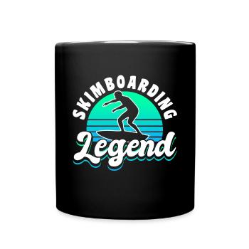 Skimboarding Legend Shirt Gift - Full Colour Mug - black - Front