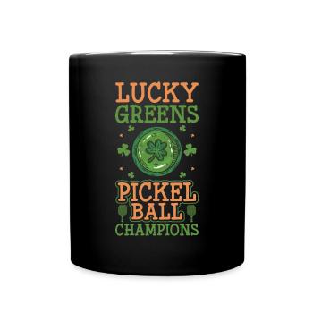Lucky Greens Pickleball Champions - Full Colour Mug - black - Front