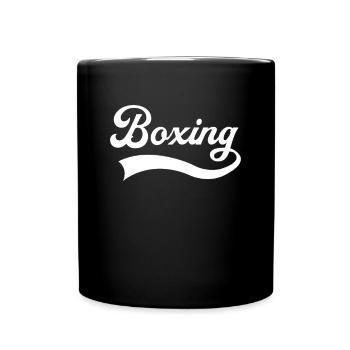 Lettrage des boîtes - Mug uni - noir - Devant
