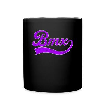 Bmx Schriftzug - Tasse einfarbig - Schwarz - Vorne
